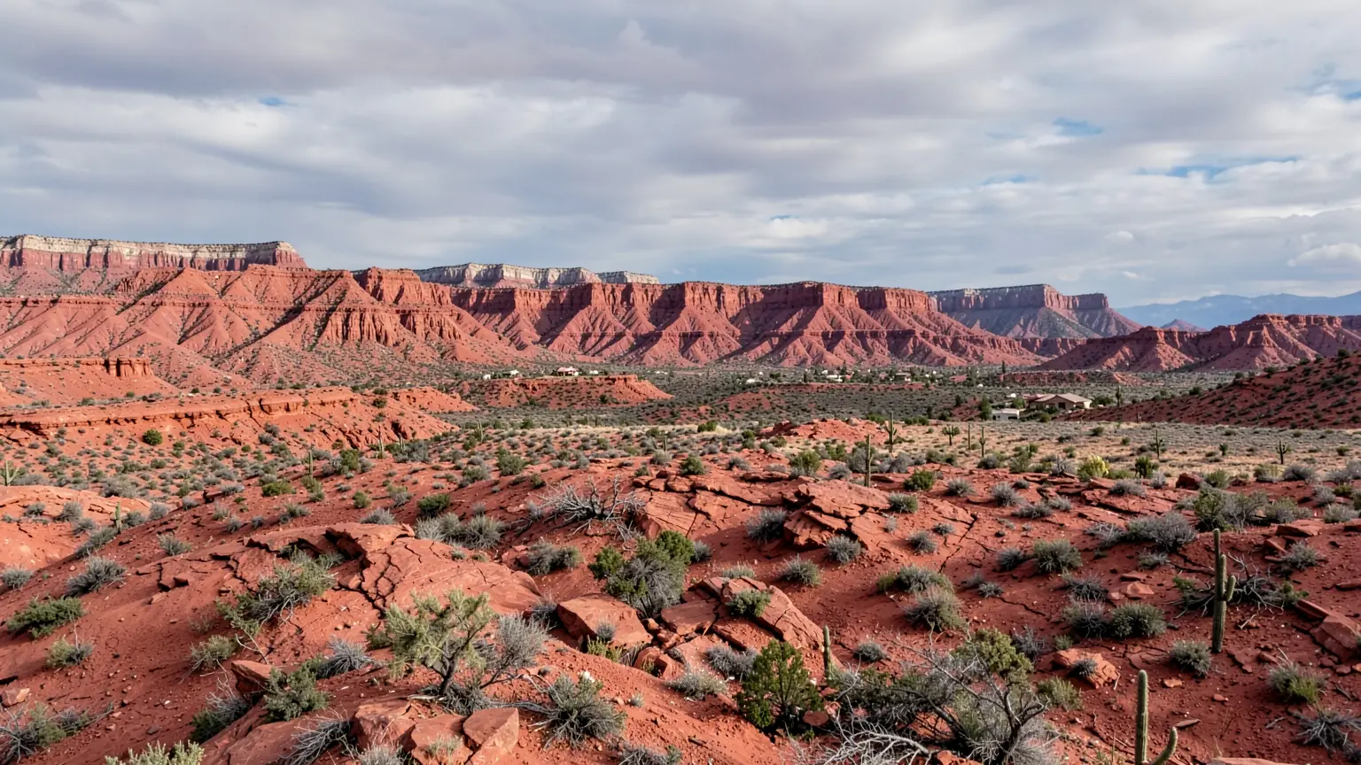 High desert mesas in northeastern Arizona